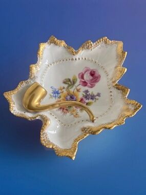 Antique German Ashtray and Match Holder